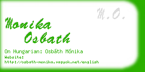 monika osbath business card