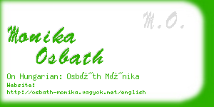 monika osbath business card